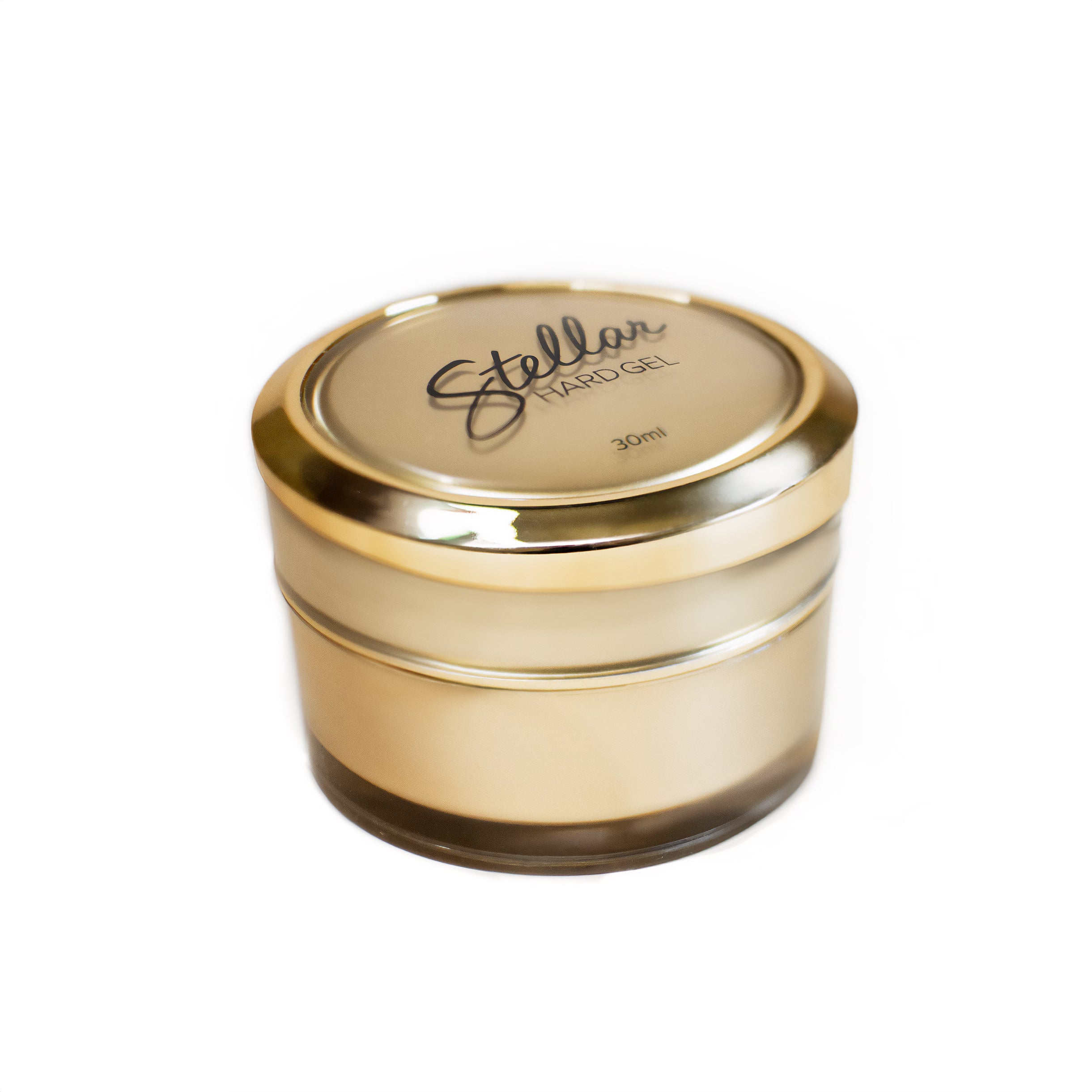 Stellar Gel Hard Structure Fiber Gel Clear 3-Free 30ml jar, fibre-reinforced HEMA-free hard gel for sculpting extensions, made in USA
