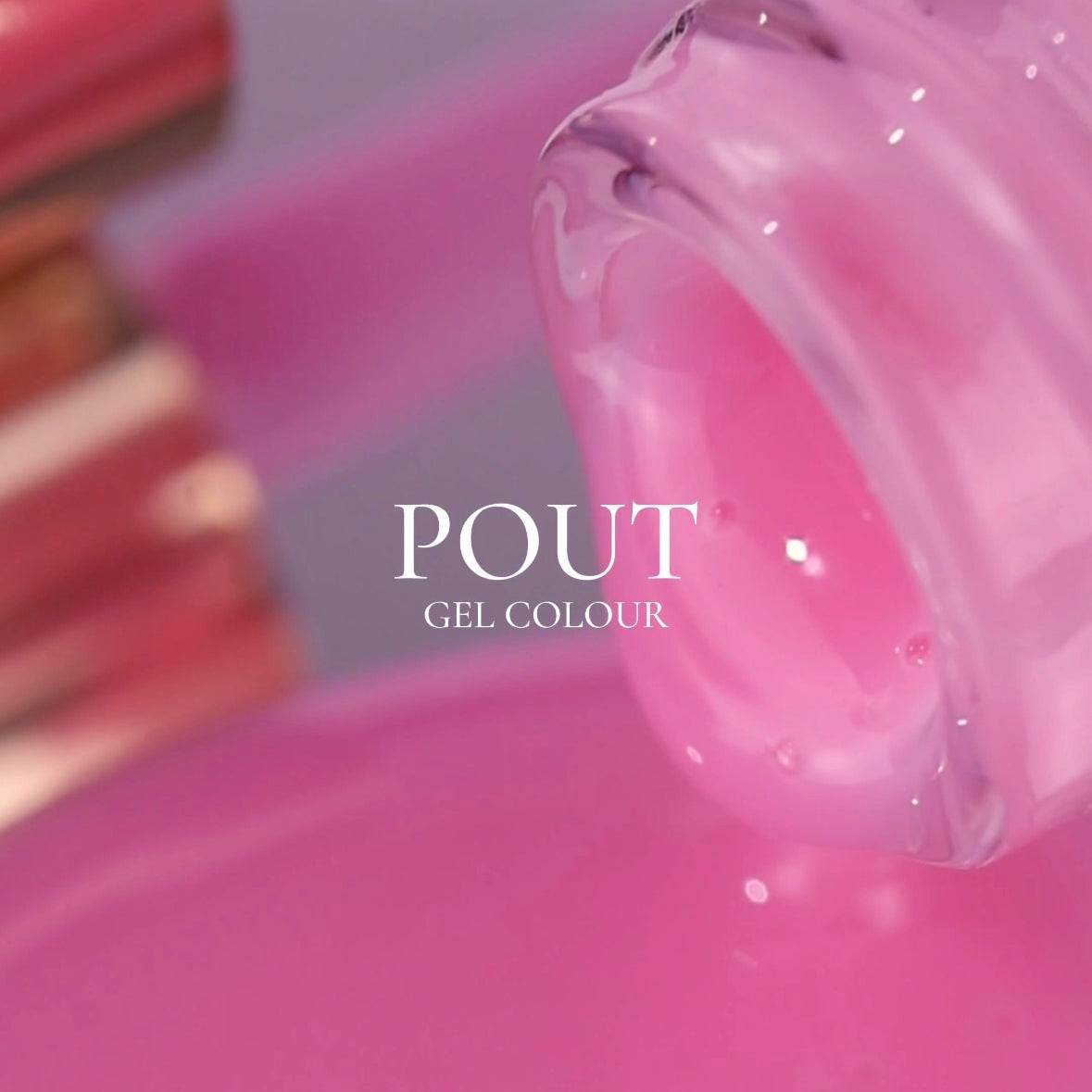 Stellar Gel Pout, a sheer pink 3-Free soak-off gel nail polish