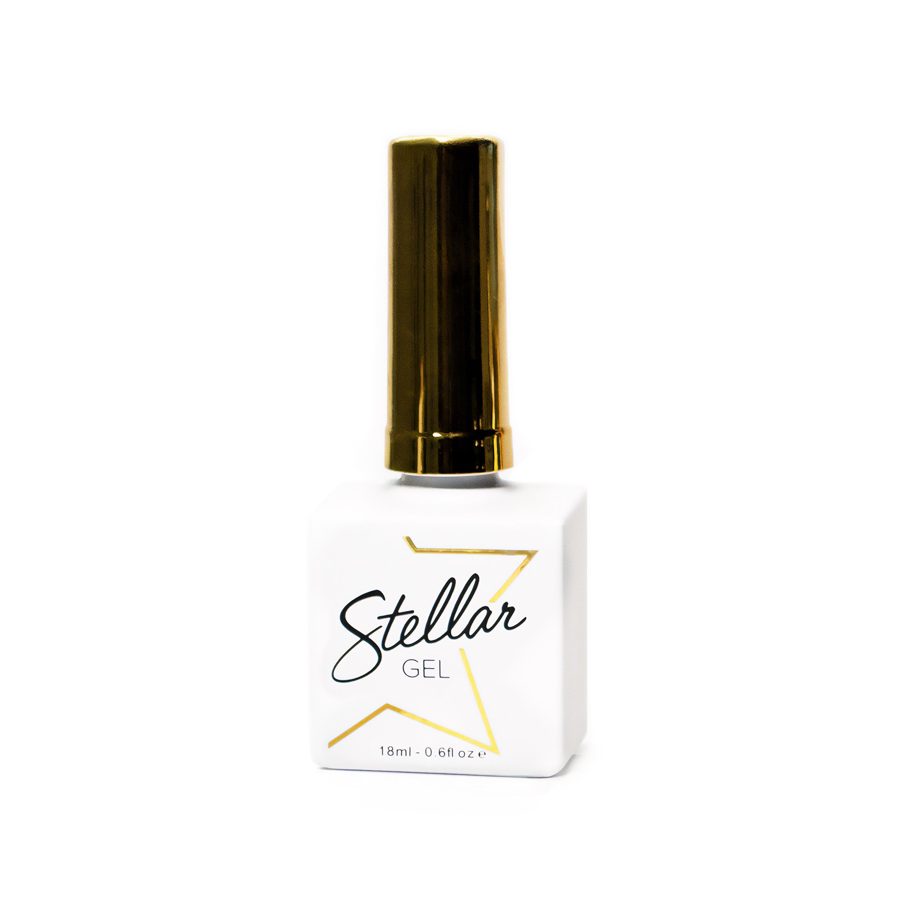 Stellar Gel Structure Gel 2.0 Clear 3-Free 18ml bottle with gold cap, HEMA, TPO and HPMA-free soft gel, made in USA