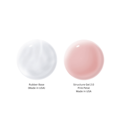 RUBBER BASE + PINK PETAL 2.0 STRUCTURE GEL (MADE IN USA)