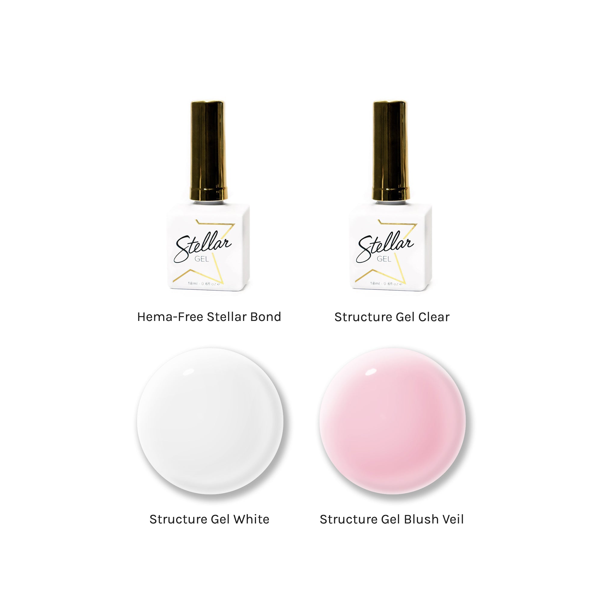 STRUCTURE TRIO + BOND BASE 3 - FREE (MADE IN USA) - Stellar Gel™ - 